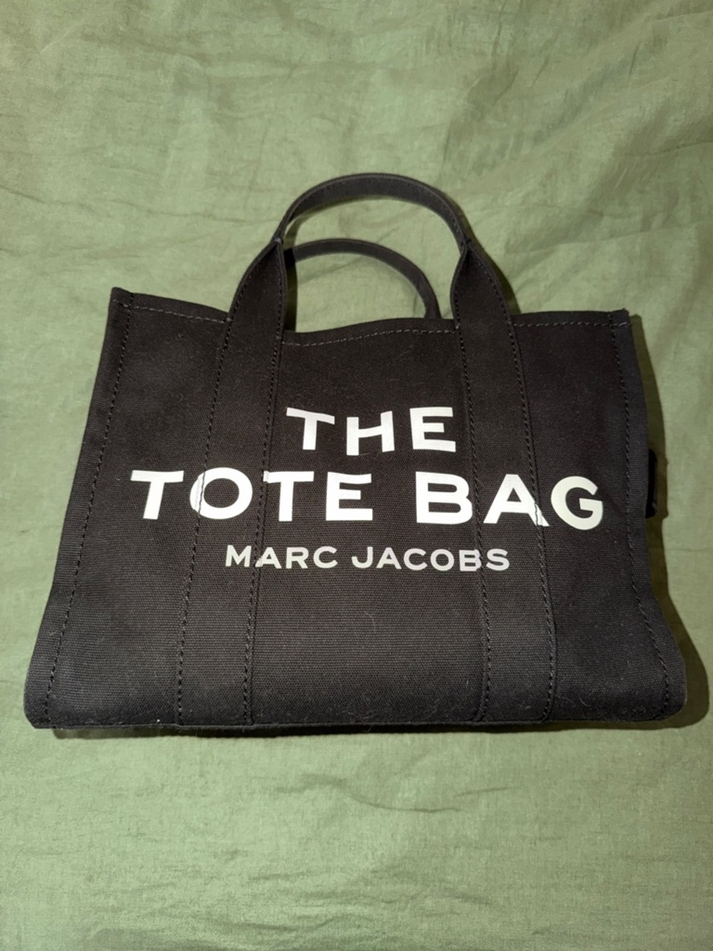 Marc Jacobs Black 'The Tote Bag' Canvas Tote Medium